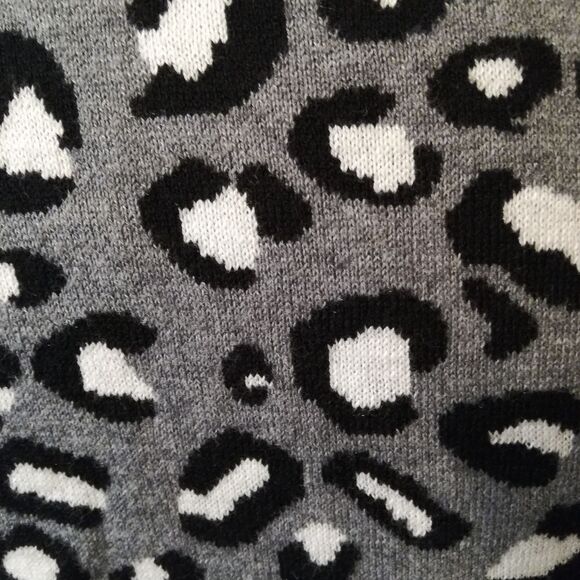 NWT Rachel Zoe Animal Print Leopard Zip down Cardigan Sweater - Picture 7 of 13